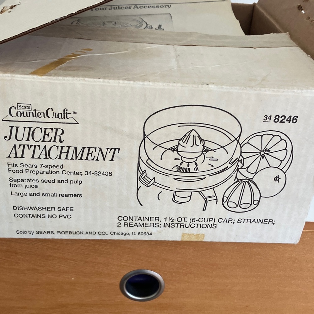 Sears CounterCraft Juicer Attachment
